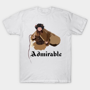 Dwight Schrute Admirable Belsnickel Art – The Office (black text) T-Shirt